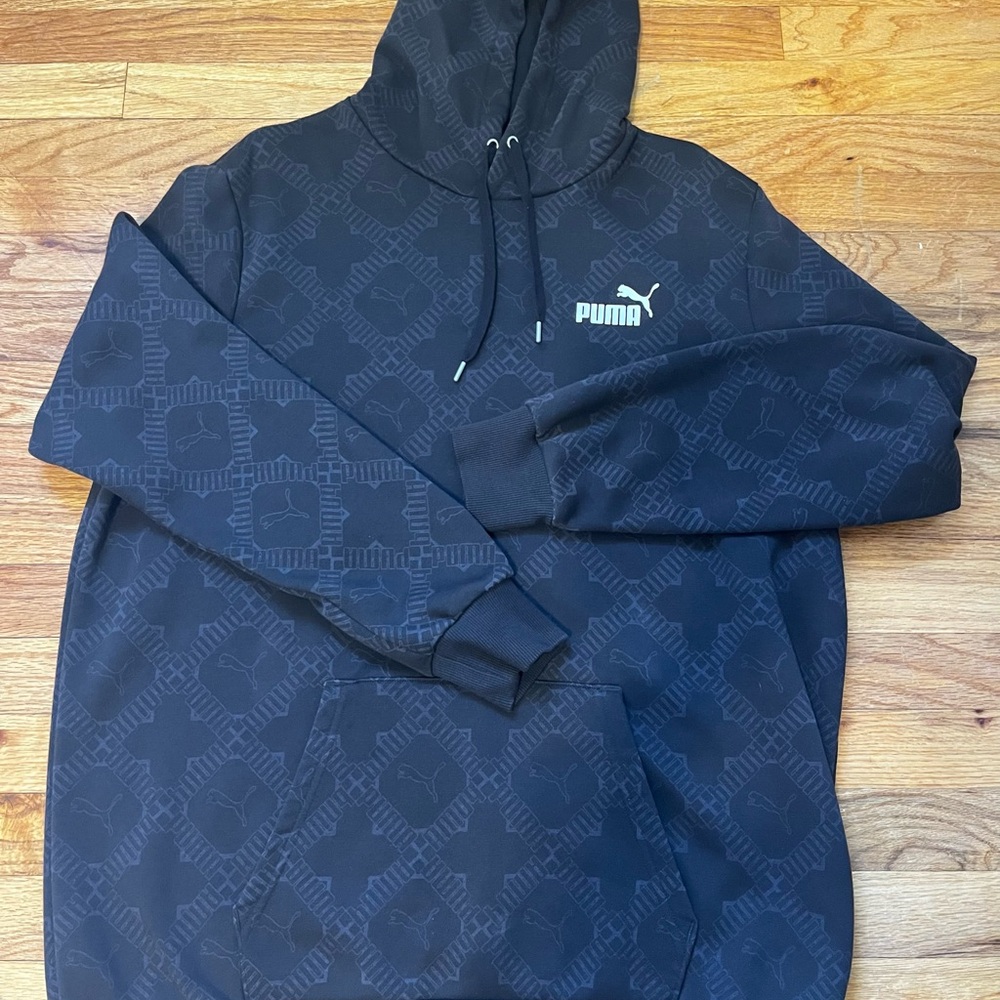 Puma Charcoal Hoodie with Subtle Logo